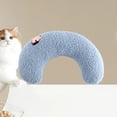 thumbnail image 4 of Likrtyny Almohada para Gatos Almohada Esponjosa para Reposacabezas para Pequeños en Forma U (azul), 4 of 7