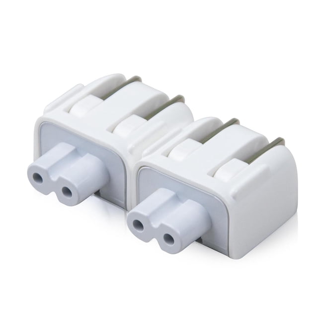 2 adaptadores de pared Mac AC con cabeza de pato, cargador de pared de EE. UU., cable de CA estándar