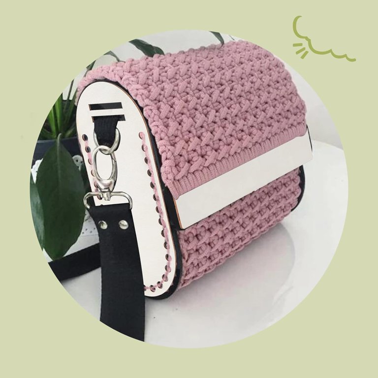 Sets Wooden Purse Frame 6pcs Oval Rectangle Bag Shaper Pad 4pcs