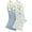 Blue/White, variant on Sierra Socks Women's Socks Bamboo Low Cut Quarter available in 2 & 4 Pair Packs