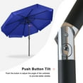 thumbnail image 3 of MASTERCANOPY 9ft Patio Market Umbrella with Valance, Tilt and Crank, Blue, 3 of 6