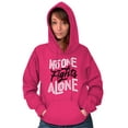 thumbnail image 4 of No One Fights Alone Breast Cancer Hoodie Sweatshirt Women Brisco Brands L, 4 of 6