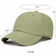 thumbnail image 4 of SAWOBUUN Kids Quick Dry Sport Baseball Cap Athletic Mesh Lightweight Breathable Sun Hats for Outdoor Activity, 4 of 9