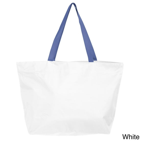 Leisureland Large Solid Color Beach Tote Bag