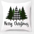 thumbnail image 3 of Merry Christmas Pillow Covers 20 x 20 Christmas Decor Trees and Truck White Farmhouse Throw Pillow Covers Cushion Case Set of 4,Christmas Decorations, 3 of 5