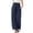 Navy, variant on Posijego Teens Girls Wide Leg Pants Drawstring High Waisted Cotton Linen Pants Summer Beach Vacation Palazzo Pants with Pockets