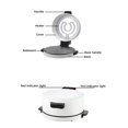 thumbnail image 4 of 12 Inch Countertop Pizza Maker, 2000W Electric Pizza Oven Indoor Portable, Crispy Crust Pizza Cooker and Calzone Maker, Pizza Maker Machine for Home Baked Pizzas, Pancake, Fajita, 4 of 5