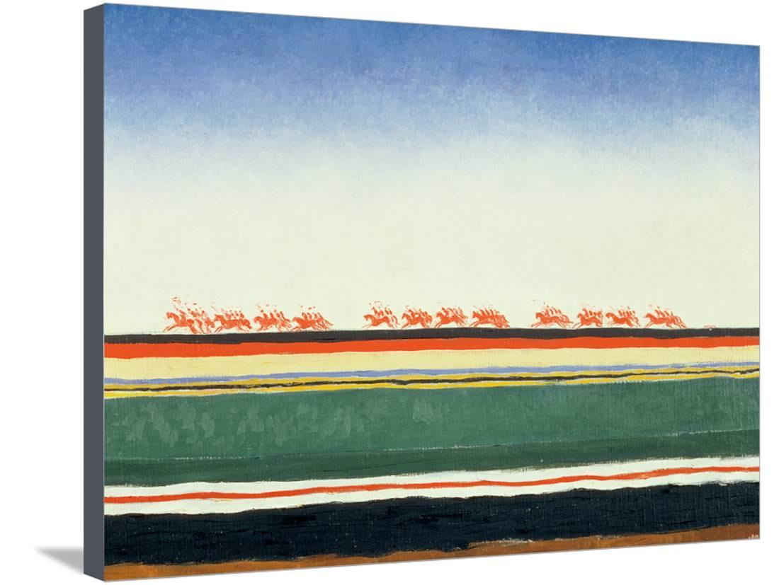 Red Cavalry, 192832 Russian Abstract Fine Art Landscape