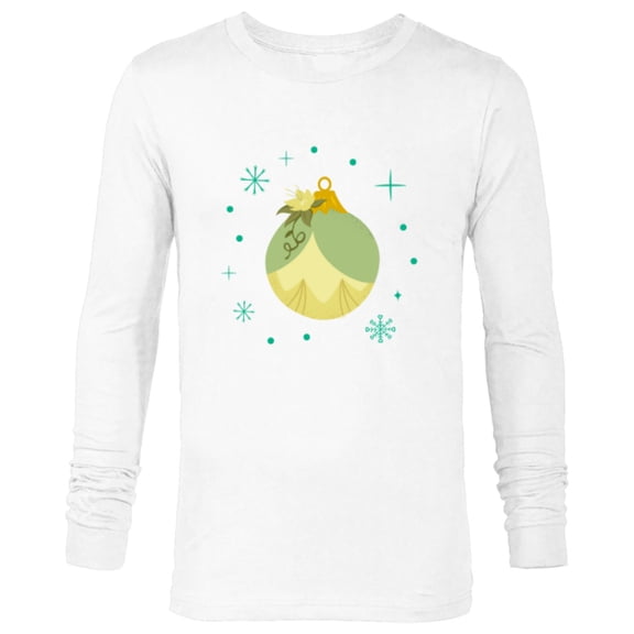 Disney Princess Tiana Holiday Christmas Ornament - Long Sleeve T-Shirt for Men - Customized-White