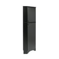 thumbnail image 4 of Prepac Elite Tall 2-Door Corner Storage Cabinet, Black, 4 of 7