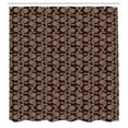thumbnail image 3 of Ambesonne Brown Paisley Shower Curtain, Oriental Damask Art, 69"Wx70"L, Chestnut Brown Eggshell, 3 of 5