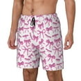 thumbnail image 1 of Fotbe Pink bows Traje de Baño para Hombre – Shorts de Natación de Secado Rápido con Forro y Bolsillos-Small, 1 of 6