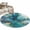 Turquoise, variant on Round Area Rugs Collection 3 Ft, Teal Blue Marble Non-Slip Residential Carpet, Modern Abstract Texture Art Ombre Indoor Crawling Mats Doormat Runner Rugs Play Mat for Bedroom