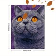 thumbnail image 3 of British Shorthair Cat Portrait Canvas Print Wall Art for Living Room Home Office Bedroom Cafe Bar Restaurant Decor, 3 of 8