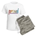 thumbnail image 5 of CafePress - Earth Pride Women's Light Pajamas - Women's Short Sleeve Print T-Shirt and Pants Light Cotton Pajama Set, 5 of 7