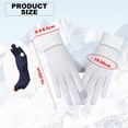 thumbnail image 2 of Guantes de invierno para pantalla táctil, 2 uds., guantes tejidos, puños elásticos, guantes cálidos de invierno, 2 of 5