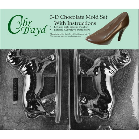 Cybrtrayd DOG008AB Chocolate Candy Mold, Includes 3D Chocolate Molds Instructions and 2-Mold Kit,