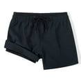 thumbnail image 6 of MADHERO Boy's 2 in 1 Swim Trunks with Liner Funny Printed Swim Shorts for Kids Pink Pineapple/Navy Blue 14, 6 of 7