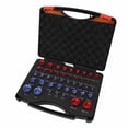 thumbnail image 1 of Nut and  Thread Checker, Accurate Inch Metric Nut and  Measuring Tool Set 44pcs Aluminum Alloy  for Industry, 1 of 8