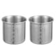 thumbnail image 1 of Taza medidora de arroz, tazas medidoras de acero inoxidable, tazas medidoras duraderas, taza medidora para hornear, 2 uds., 1 of 4