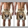 thumbnail image 3 of luoweisi Men's Beach Shorts Quick Dry Swim Trunks with Mesh Lining Leopard L, 3 of 5