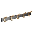 thumbnail image 1 of Colgador De Pared Avión Aluminio Negro Dorado Elegante Con 5 Ganchos Dobles Estante Colgante De Almacenamiento Para Abrigo Sombrero Toalla Dormitorio Baño Cocina Porche Scienceny HA013504-00, 1 of 7