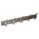 thumbnail image 1 of Colgador De Pared Avión Aluminio Negro Dorado Elegante Con 5 Ganchos Dobles Estante Colgante De Almacenamiento Para Abrigo Sombrero Toalla Dormitorio Baño Cocina Porche Methold HA013504-00, 1 of 7