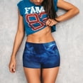 thumbnail image 3 of Yiaed Pegasus Night Sky Print Women's Athletic Shorts Running Shorts Sporty Short High Waisted Elastic Workout Shorts for Yoga Gym Running & Sports -X-Large, 3 of 8
