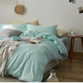 thumbnail image 5 of Pavish Export Cotton Duvet Cover In Sky Blue Natural Stonewashed Bedding Duvet Cover Set Soft Comforter Duvet Cover With 2 Pillow Case Queen, 5 of 5