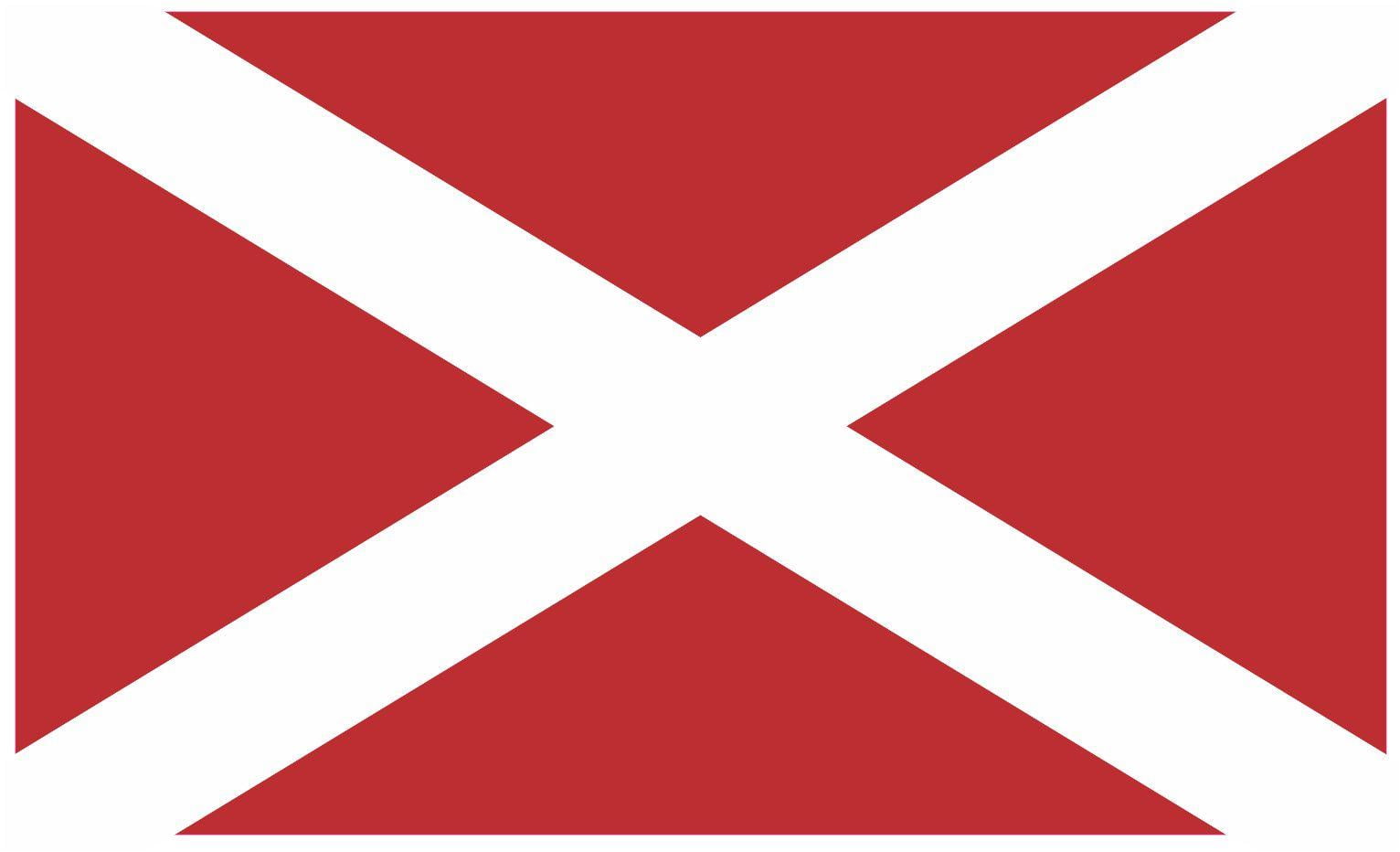 5in x 3in inverted Alabama Flag State Sticker Bumper Stickers