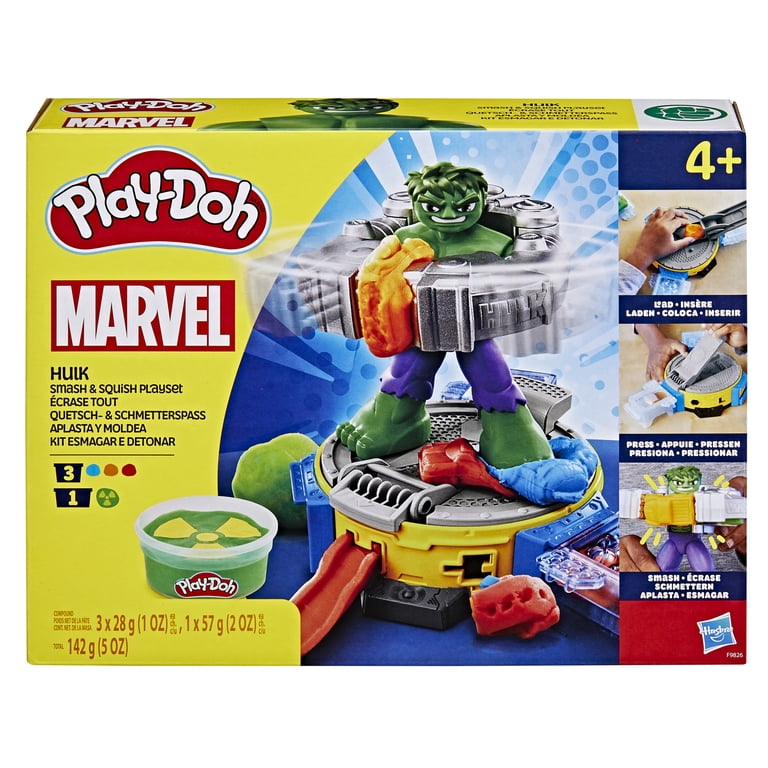 Play-Doh Marvel Hulk Smash & Squish Playset with Hulk Action