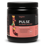Legion Athletics Pulse Pre-Workout Supplement, Tropical Punch, Naturally Sweetened With No Added Sugar, 350mg Caffeine, 20 Servings, High Performance Energy & Focus Powder