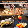 thumbnail image 4 of FONWILYO 21Pc Teppanyaki Accessories Set with Thick Stainless Steel Griddle Tools and Storage Pouch, 4 of 6