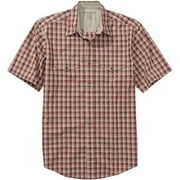 Big Men's Plaid Chambray Shirt