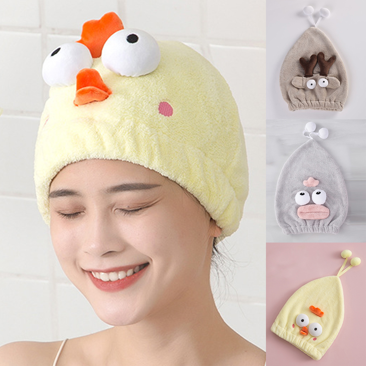 Cheers US Microfiber Hair Towel Wrap Ultra Absorbent, Fast Drying Hair