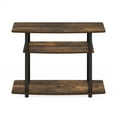 thumbnail image 4 of Furinno Turn-N-Tube No Tools 3-Tier TV Stands in Amber Pine/Black, 4 of 6