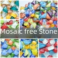 thumbnail image 1 of Mosaicos irregulares pequeños para pegar, pasatiempos para niños, artesanía de cristal hecha a mano para baño, cocina, decoración del hogar, proyectos de arte DIY, 1 of 5