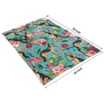 thumbnail image 4 of German Shepherd Dog and Flower Blanket,Comfortable Soft Lamb Wool Throw Blanket,All Season,Warm Lightweight Blankets for Sofa Bed Couch Living Room Chair,40"x50", 4 of 4