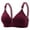 Wine, variant on Tbopshirt Wirefree Bras for Women,Women Bras Embroidered Glossy Comfortable Breathable Bra Underwear No Rims