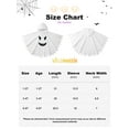 thumbnail image 2 of GYRATEDREAM Toddler Kid Baby Girls Boys Halloween Costume White Ghost Smile Cape Glow in The Dark Cloak Fancy Party Cosplay with Hat 1-6T, 2 of 8