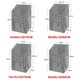 thumbnail image 3 of Funda para silla de jardín impermeable de 64 x 64 x 120/70 cm, funda protectora de tela Oxford 210d para sillas apilables de exterior, anti-UV, antipolvo, transpirable, para brazos de jardín, 3 of 5