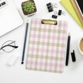 thumbnail image 7 of FMSHPON Vichy Pattern Clipboard Hardboard Wood Nursing Clip Board and Pull for Standard A4 Letter 13x9 inches, 7 of 7