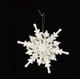 thumbnail image 2 of Adornos navideños, adornos navideños, regalos navideños Colgante de copo de nieve blanco de plástico Colgante de copo de nieve, 2 of 5