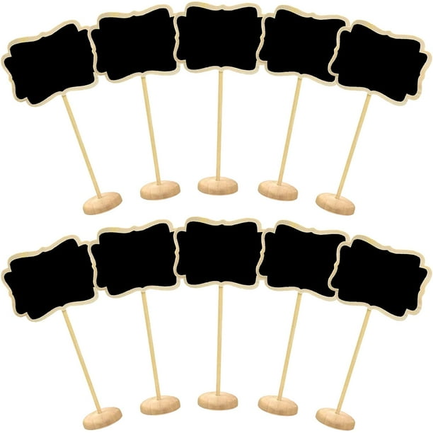 Mini Chalkboard 10 Pieces Small Wooden Chalkboards Message Board Signs