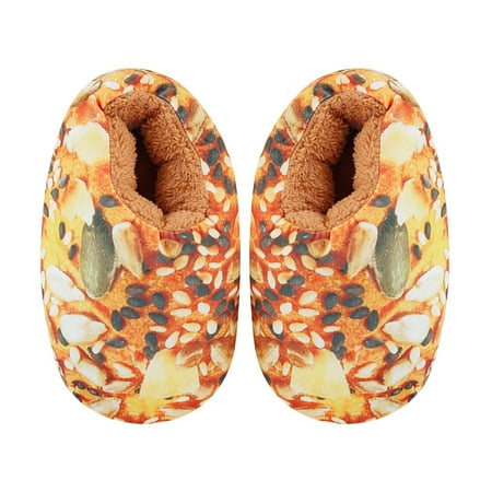 

Slippers for Women Funny Bread Slippers Simulation Bread Novelty Slippers Heel Cover Winter Warm Slippers for Women Men Funny Gift Womens Slippers Cloth D One Size