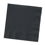Party Central Club Pack of 500 Jet Black Solid 3-Ply Disposable Lunch Napkins 6.5"