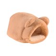 thumbnail image 2 of Trayknick Hamster Nest Cartoon Big Space Soft Comfortable Semi-closed Rest Plush Rabbit Shape Squirrel House for Autumn Brown, 2 of 13