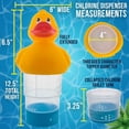 thumbnail image 4 of Premium Animal Floating Pool Chlorine Dispenser for Chemical Tablets Fits 3" Tabs Bromine Holder (Little Yellow Duck ), 4 of 5