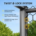 thumbnail image 6 of Slsy 24x8FT/21x7FT/18x7FT/12x6FT Professional Soccer Goals, 66mm Aluminum Heavy-Duty Soccer Goal, Galvanized Steel Training Soccer Goal for Youth, Adults & Soccer Clubs, 6 of 9