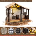 thumbnail image 3 of Pesebre con forma de pesebre, de resina, 36 cm, decorado con luces LED, 3 of 6